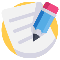 Hand written note icon
